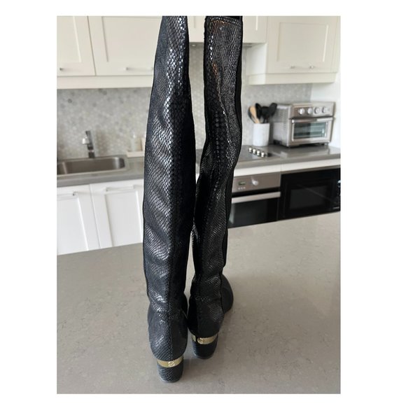 Michael Kors Black Suede Boots - Picture 3 of 9